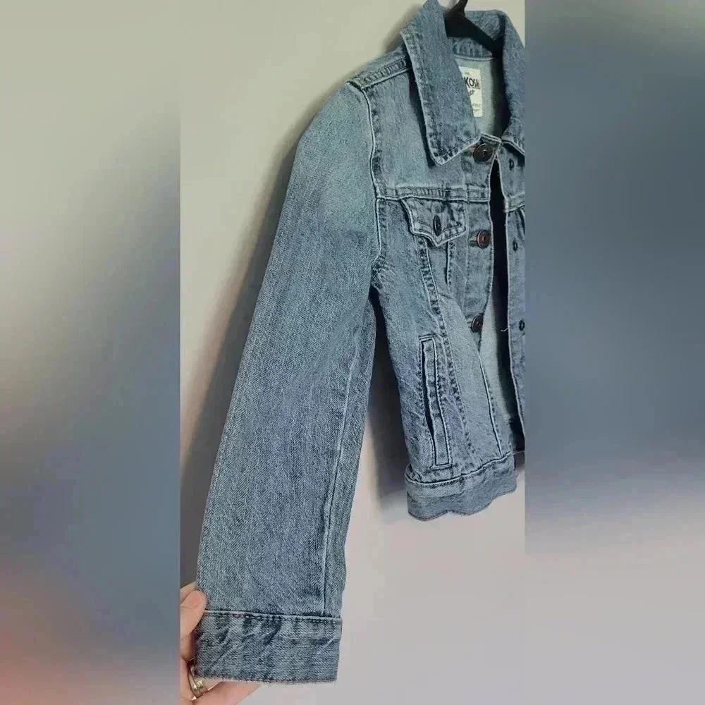 OshKosh B'gosh Kids Classic 100% Cotton Trucker Denim jean Jacket